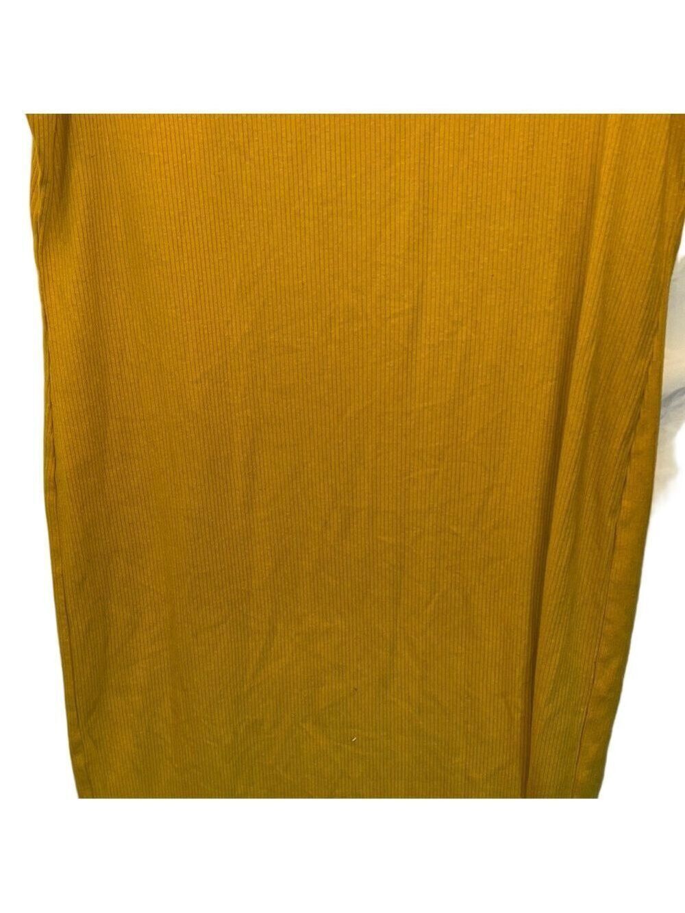 Derek Heart Mustard Midi Dress with Buttons, Plus Size 3X - Picture 9 of 11